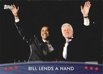2009 Topps President Obama #54 Bill Lends a Hand Front