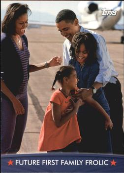 2009 Topps President Obama #55 Future First Family Frolic Front