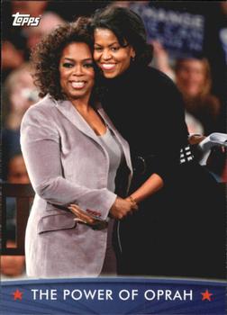 2009 Topps President Obama #58 The Power of Oprah Front