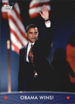 2009 Topps President Obama #64 Obama Wins! Front