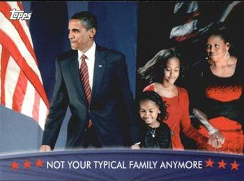 2009 Topps President Obama #65 Not Your Typical Family Anymore Front