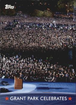 2009 Topps President Obama #68 Grant Park Celebrates Front