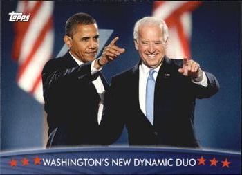2009 Topps President Obama #70 Washington's New Dynamic Duo Front