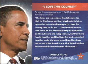 2009 Topps President Obama #85 