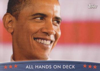 2009 Topps President Obama #87 All Hands on Deck Front