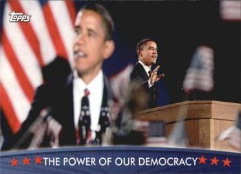 2009 Topps President Obama #88 The Power of Our Democracy Front