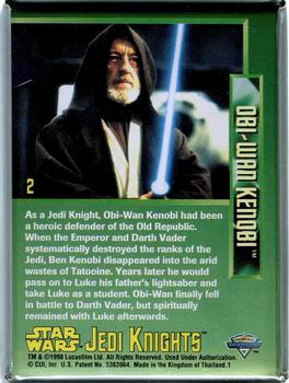 1998 Metallic Impressions Star Wars Jedi Knights #2 Obi-Wan Kenobi Back