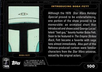 2007 Topps Star Wars 30th Anniversary #100 Introducing Boba Fett Back