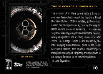 2007 Topps Star Wars 30th Anniversary #10 The Blockade Runner Raid Back