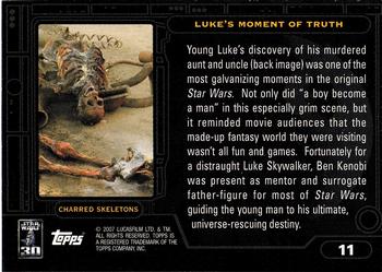 2007 Topps Star Wars 30th Anniversary #11 Luke's Moment of Truth Back
