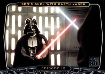 2007 Topps Star Wars 30th Anniversary #16 Ben's Duel with Darth Vader Front