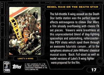 2007 Topps Star Wars 30th Anniversary #17 Rebel Raid on the Death Star Back