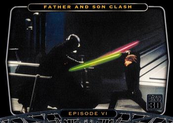 2007 Topps Star Wars 30th Anniversary #34 Father and Son Clash Front