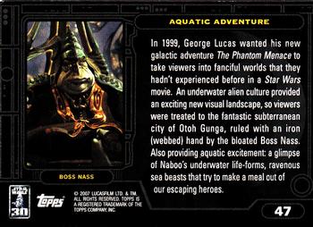 2007 Topps Star Wars 30th Anniversary #47 Aquatic Adventure Back