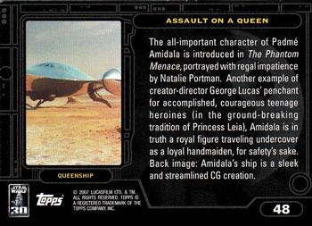 2007 Topps Star Wars 30th Anniversary #48 Assault on a Queen Back