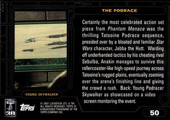 2007 Topps Star Wars 30th Anniversary #50 The Podrace Back