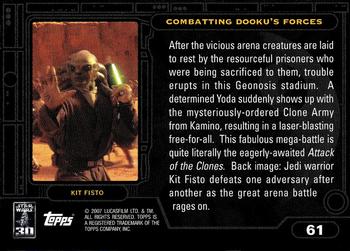 2007 Topps Star Wars 30th Anniversary #61 Combatting Dooku's Forces Back