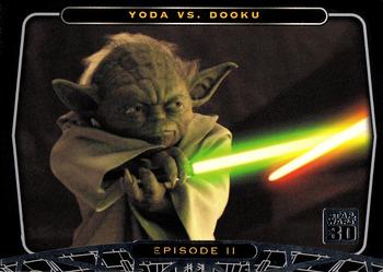 2007 Topps Star Wars 30th Anniversary #63 Yoda vs. Dooku Front