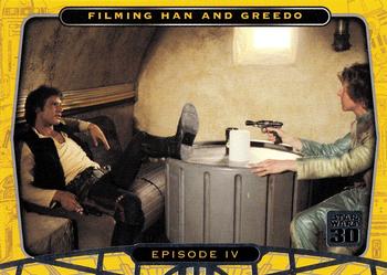 2007 Topps Star Wars 30th Anniversary #73 Filming Han and Greedo Front