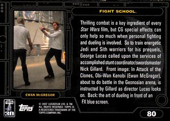 2007 Topps Star Wars 30th Anniversary #80 Fight School Back