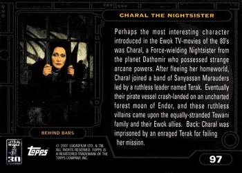 2007 Topps Star Wars 30th Anniversary #97 Charal the Nightsister Back