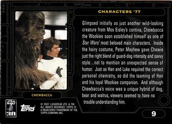 2007 Topps Star Wars 30th Anniversary #9 Chewbacca Back