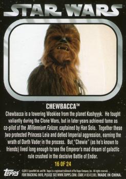 2011 Topps Star Wars Dog Tags Inserts #16 Chewbacca Back