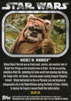 2011 Topps Star Wars Dog Tags Inserts #20 Wicket W. Warrick Back