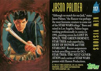 1993 Topps Star Wars Galaxy #117 Jason Palmer Back