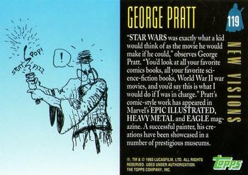 1993 Topps Star Wars Galaxy #119 George Pratt Back