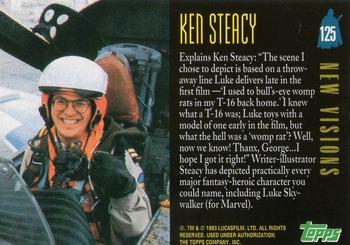 1993 Topps Star Wars Galaxy #125 Ken Steacy Back