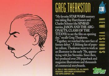 1993 Topps Star Wars Galaxy #130 Greg Theakston Back