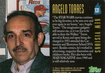 1993 Topps Star Wars Galaxy #131 Angelo Torres Back