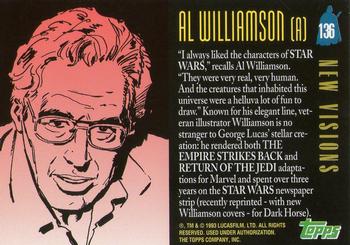 1993 Topps Star Wars Galaxy #136 Al Williamson (A) Back