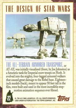 1993 Topps Star Wars Galaxy #22 All-Terrain Armored Transport, The Back