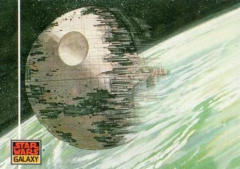 1993 Topps Star Wars Galaxy #26 Death Star, The Front