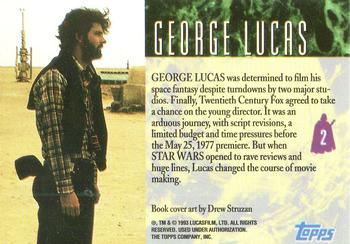 1993 Topps Star Wars Galaxy #2 George Lucas Back