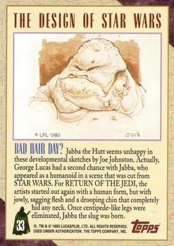 1993 Topps Star Wars Galaxy #33 Bad Hair Day? Back