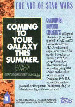 1993 Topps Star Wars Galaxy #48 Cartoonist Howard Chaykin Back