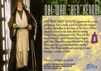 1993 Topps Star Wars Galaxy #6 Obi-Wan 