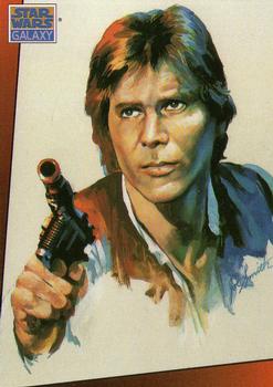 1993 Topps Star Wars Galaxy #7 Han Solo Front