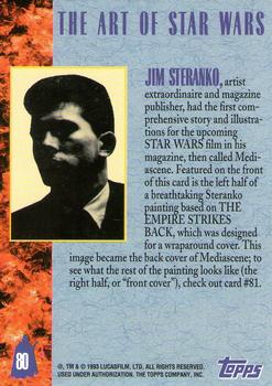 1993 Topps Star Wars Galaxy #80 Jim Steranko Back