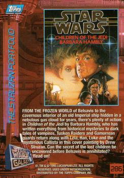 1995 Topps Star Wars Galaxy Series 3 #286 Children of the Jedi Back