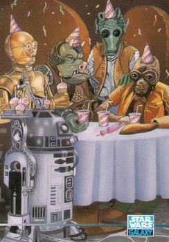 1995 Topps Star Wars Galaxy Series 3 #289 C-3PO Birthday Front