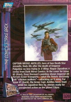 1995 Topps Star Wars Galaxy Series 3 #328 Captain Wedge Antilles Back