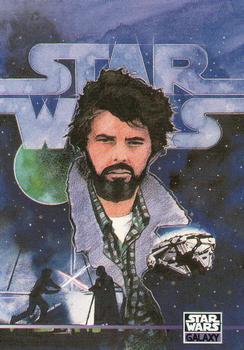 1995 Topps Star Wars Galaxy Series 3 #334 Joseph Campbell/George Lucas Front