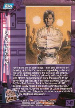 1995 Topps Star Wars Galaxy Series 3 #348 Scott Neely Back