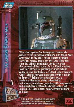 1995 Topps Star Wars Galaxy Series 3 #358 Mark Harrison Back