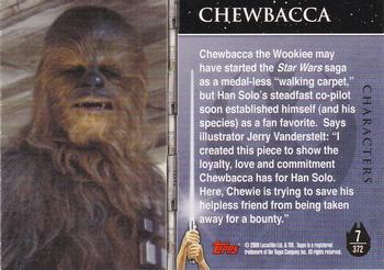 2009 Topps Star Wars Galaxy Series 4 #7 Chewbacca Back
