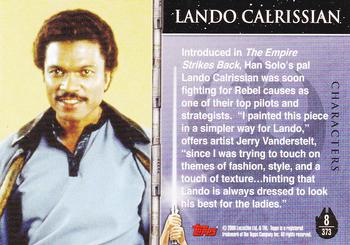 2009 Topps Star Wars Galaxy Series 4 #8 Lando Calrissian Back